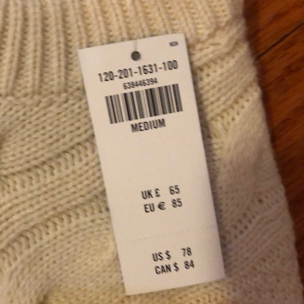 Abercrombie&Fitch White Wool Sweater - Picture 5 of 6